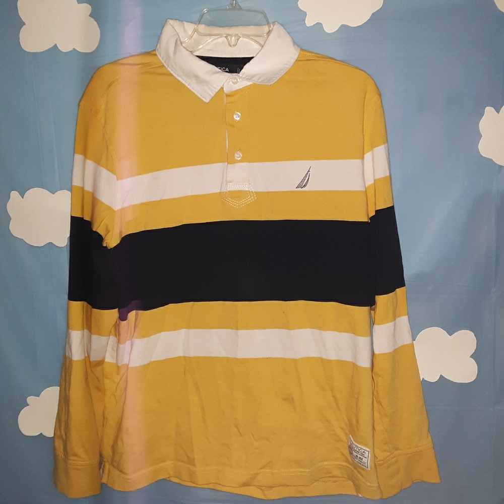 Nautica Yellow Rugby Shirt